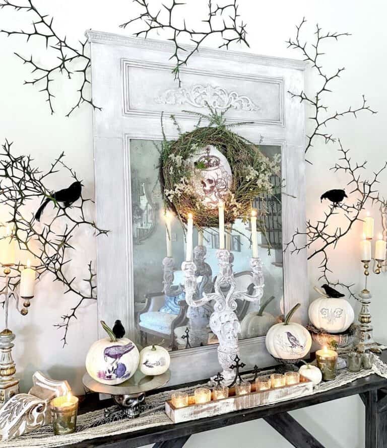 Halloween-Themed Black Table