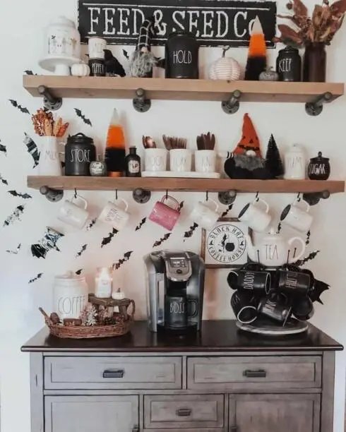 Halloween-Themed Coffee Bar