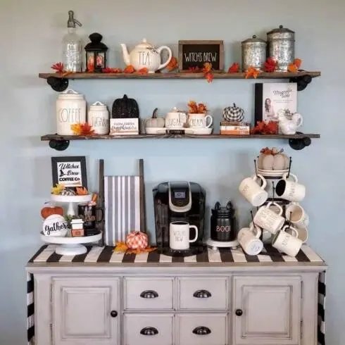 Halloween-Themed Coffee Bar