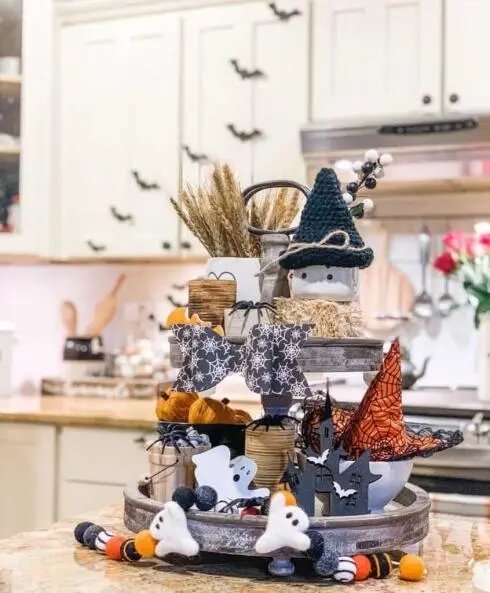 Halloween Tiered Tray Decor