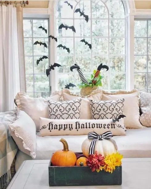 Halloween Witch Living Room Decor