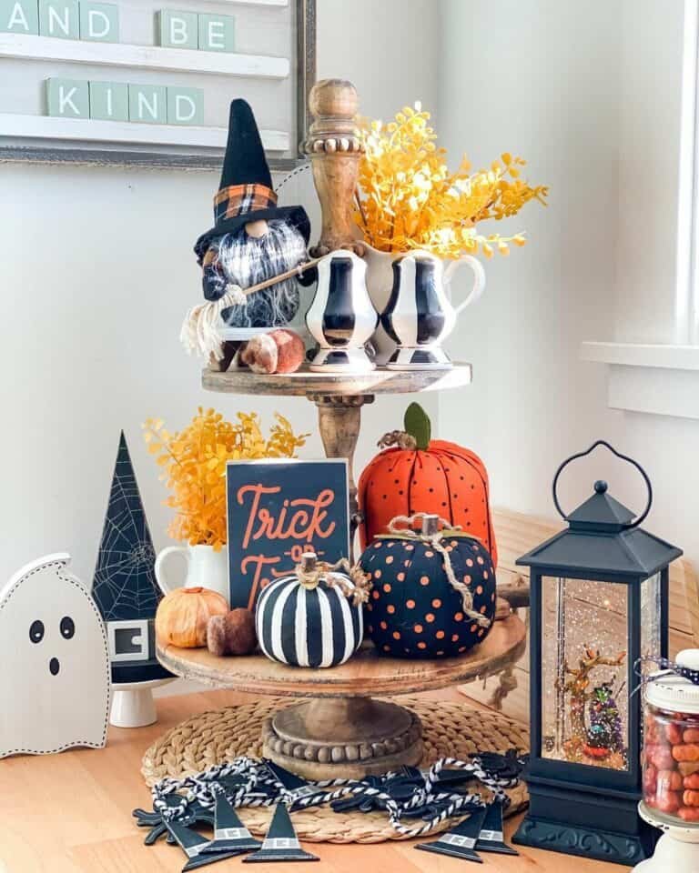 Halloween Wood-Tiered Tray Decor