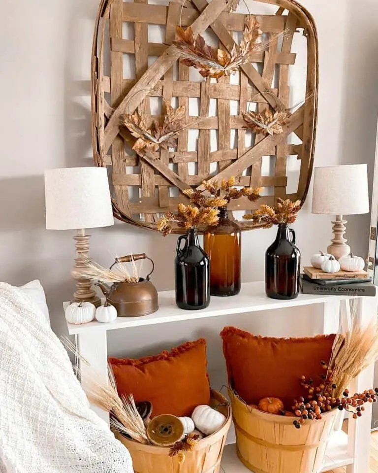 Harvest Console Table Decor