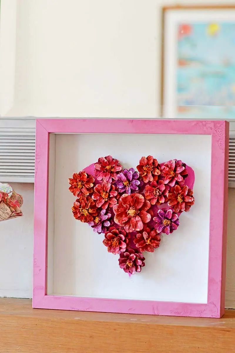 Heart-Shaped Pinecone Decoration