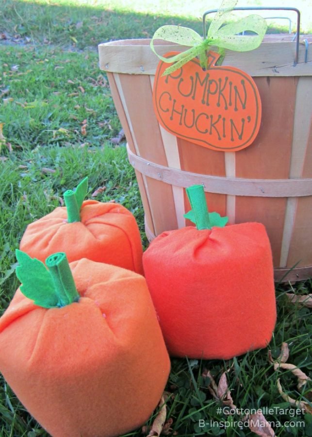 Homemade Pumpkin Toss Game