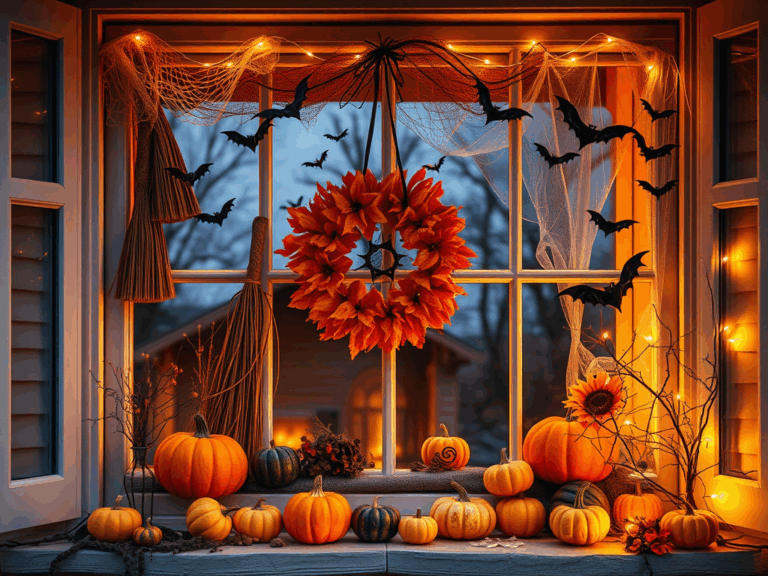 28 Halloween Window Decor Ideas