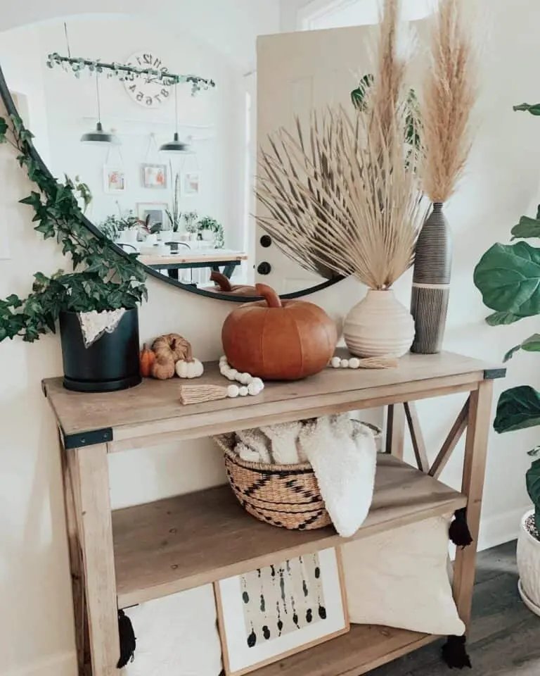 Large Round Mirror Display