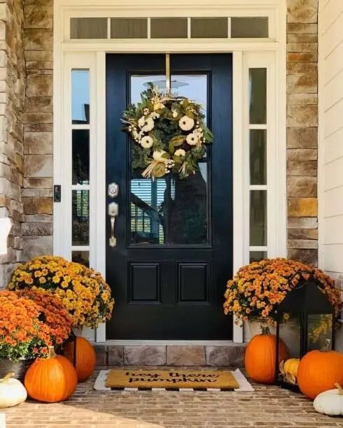 Light Accents for Black Door