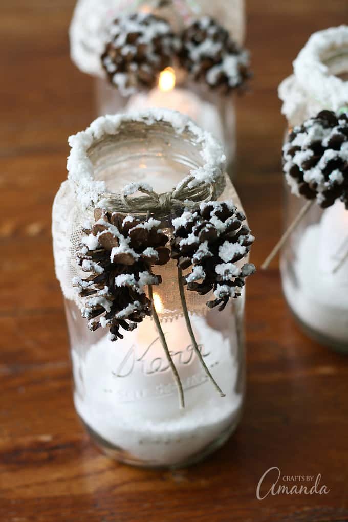 Mason Jar Candle Decor