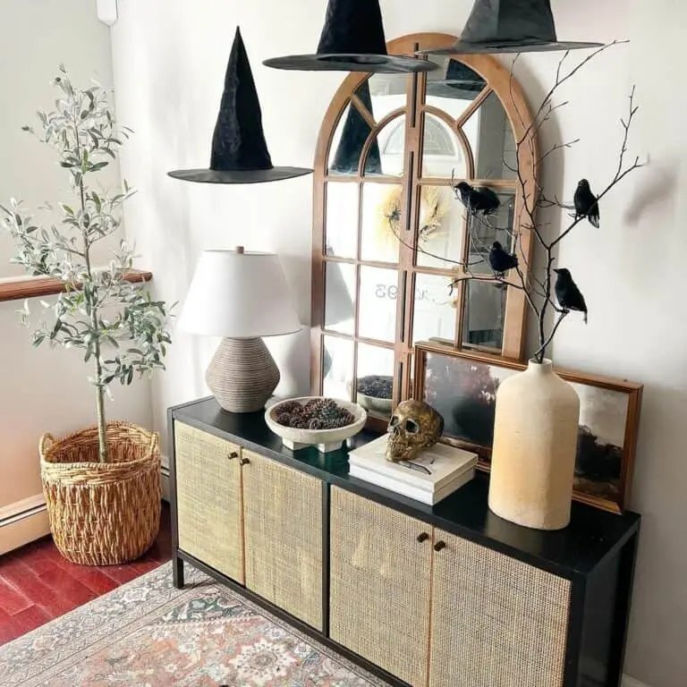 Mid-Century Raven Table Decor