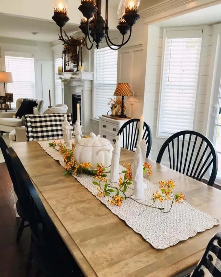 Monochrome Dining Room Look