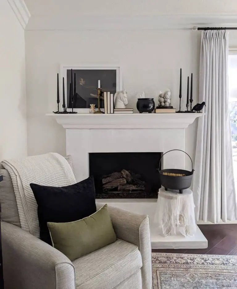 Monochrome Fireplace Design