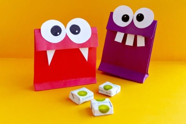 Monster-Themed Paper Bags