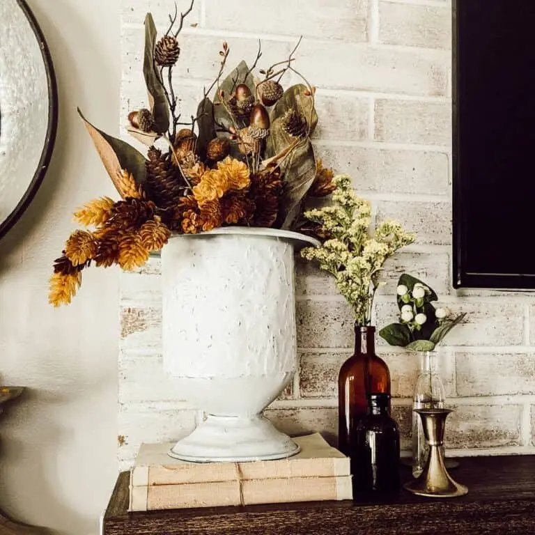 Moody Decor with White Brick
