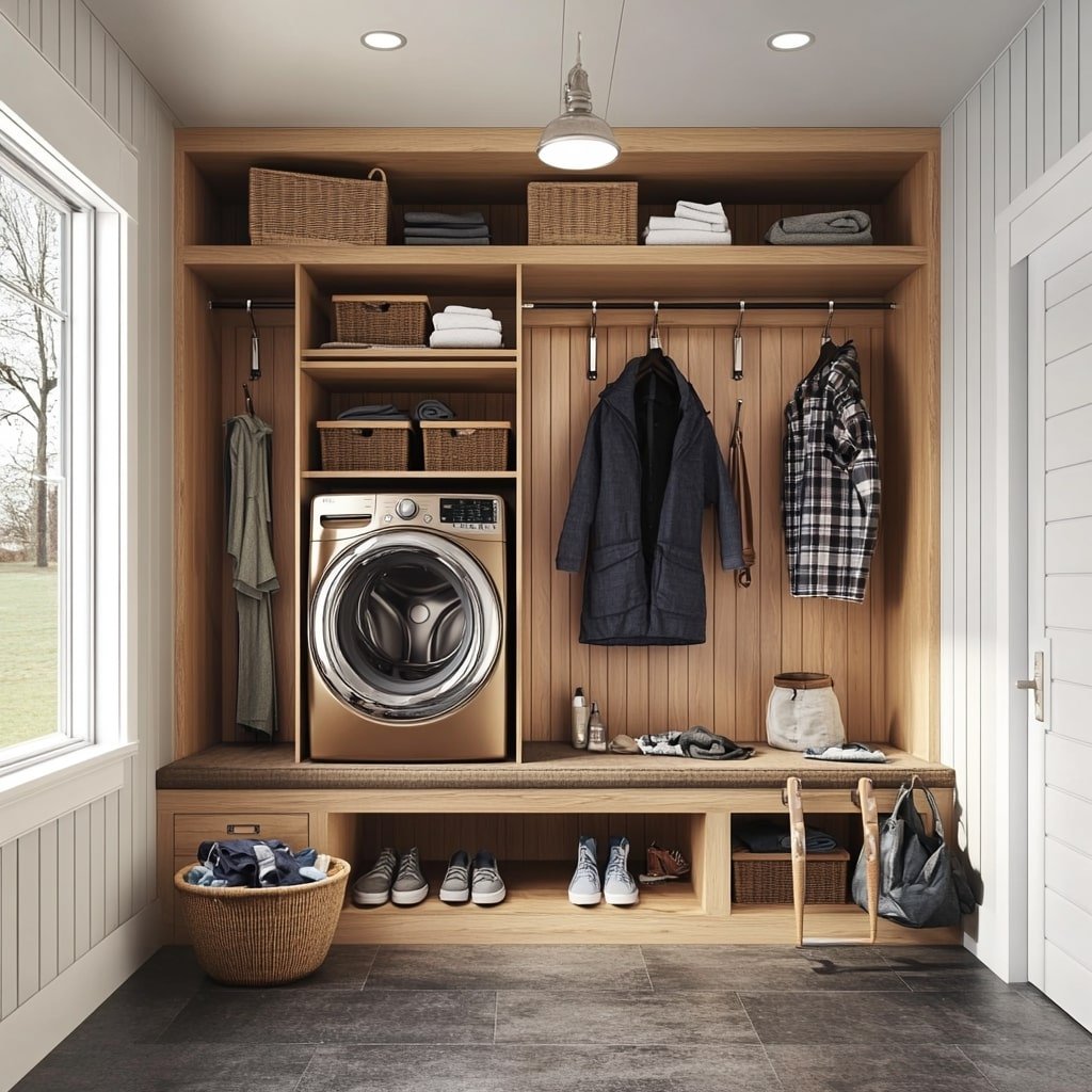 Mudroom Laundry Integration