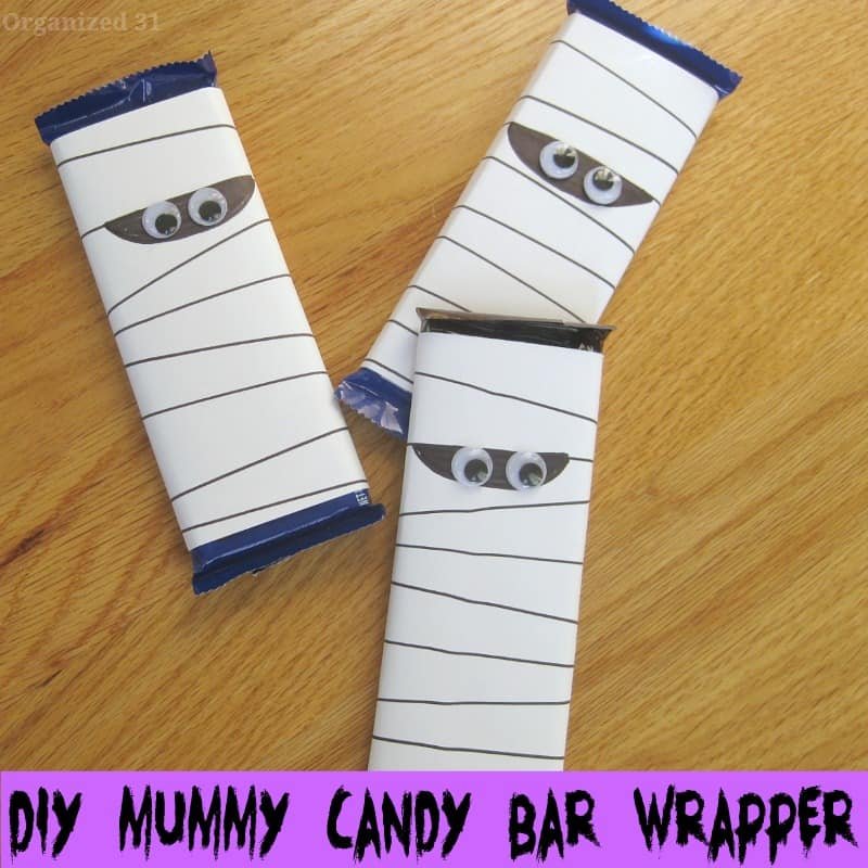 Mummy Candy Bar Wrappers
