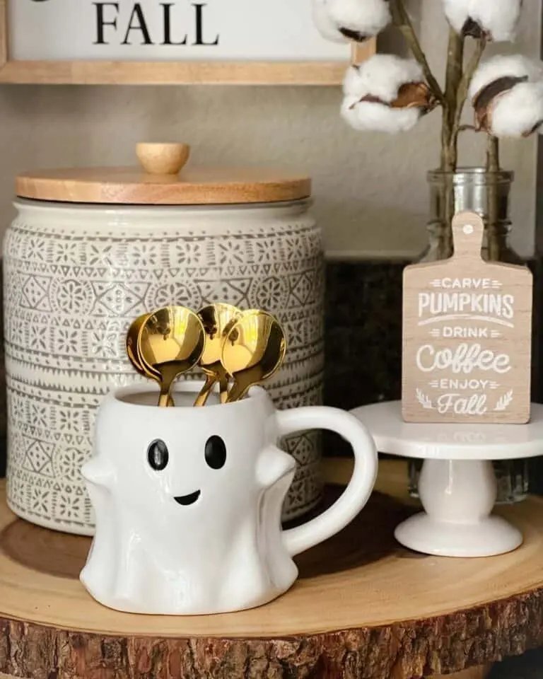 Neutral Halloween Coffee Station