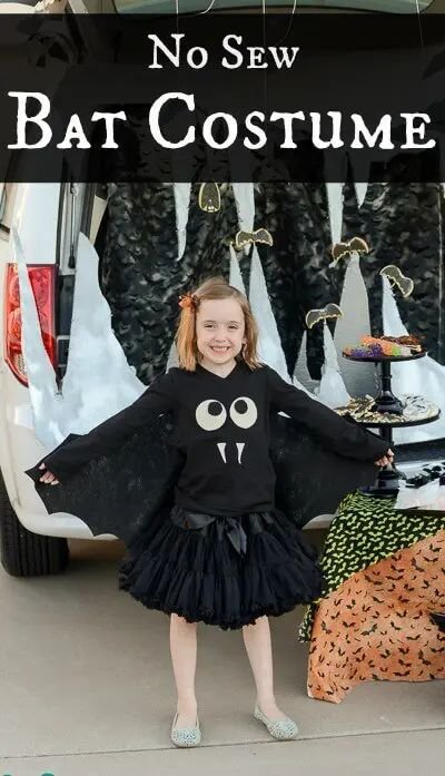 No-Sew Bat Costume