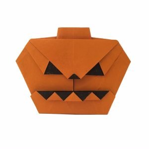 Paper Jack-O-Lantern Decoration