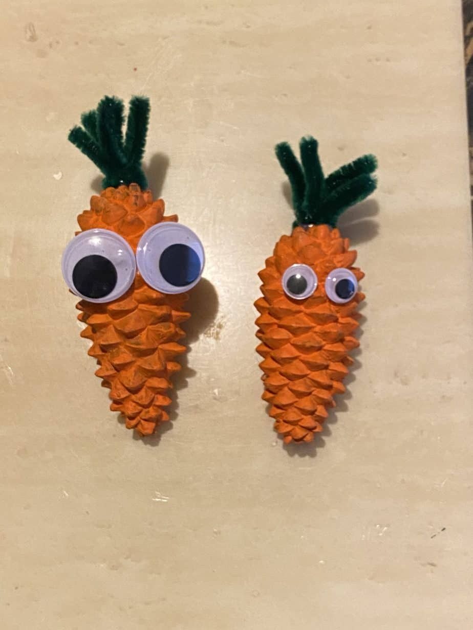 Pinecone Carrot Craft