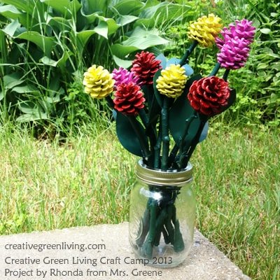 Pinecone Flower Arrangement