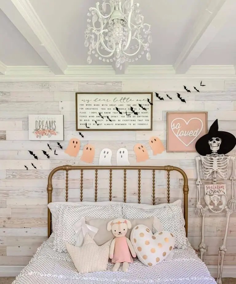 Pink Halloween Bedroom Decor