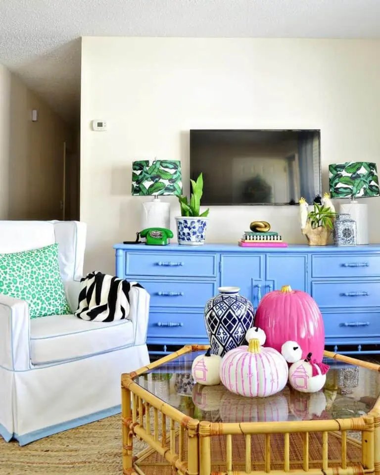 Pink Pumpkin Living Room