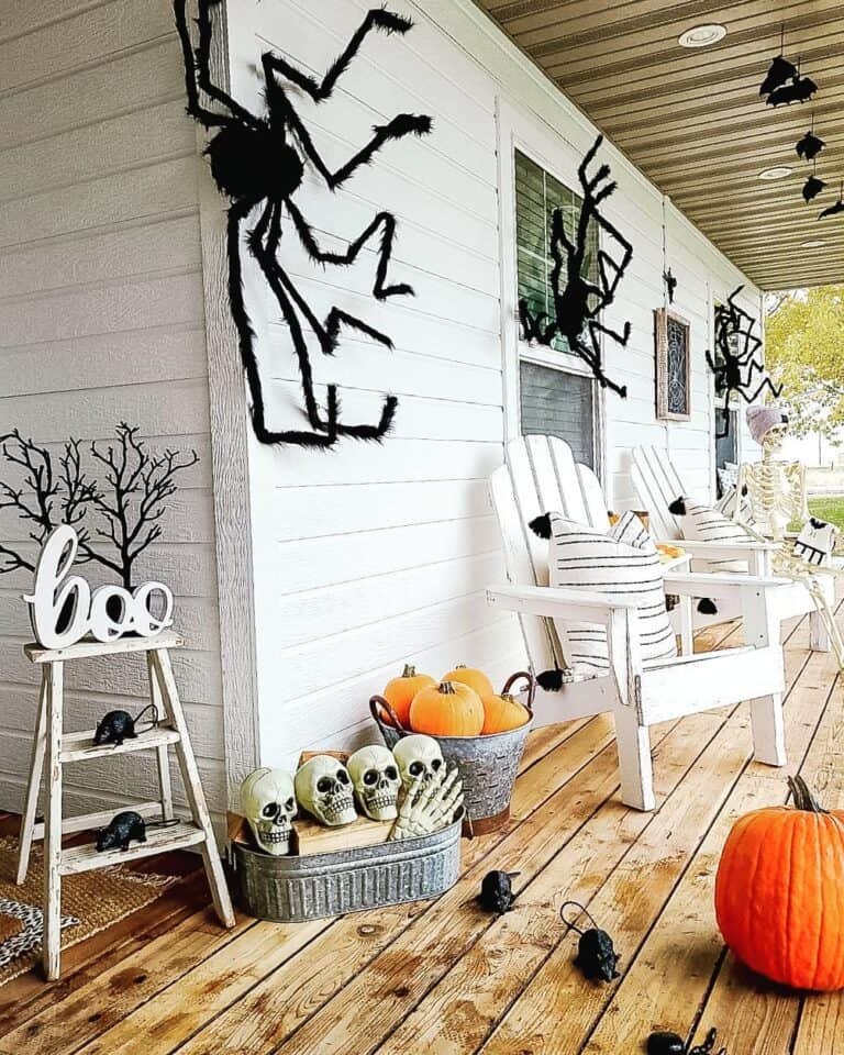 Porch Spider Decorations
