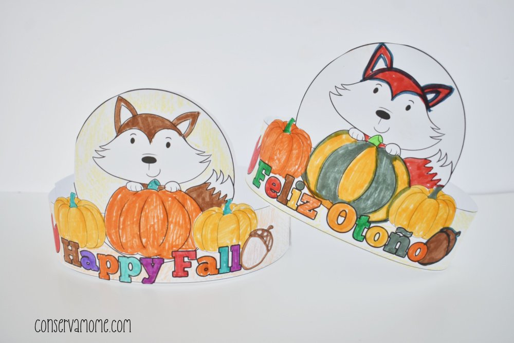 'Printable Fox Hat Template'