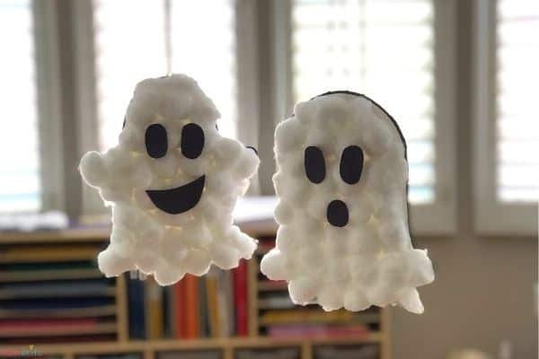 Puffy Cotton Ball Ghost