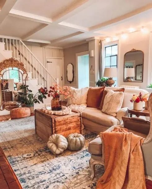 Pumpkin and Floral Arrangements