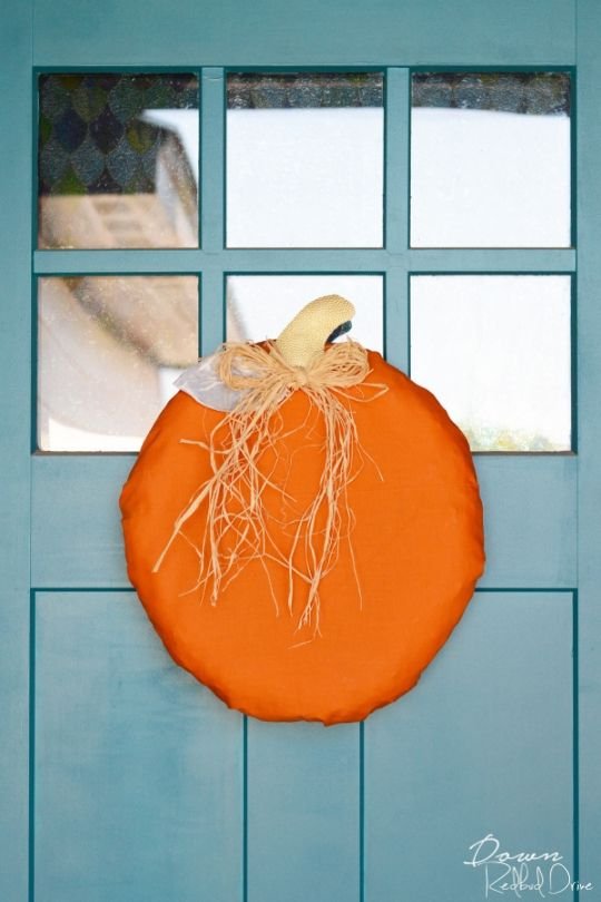 Pumpkin Door Wreath