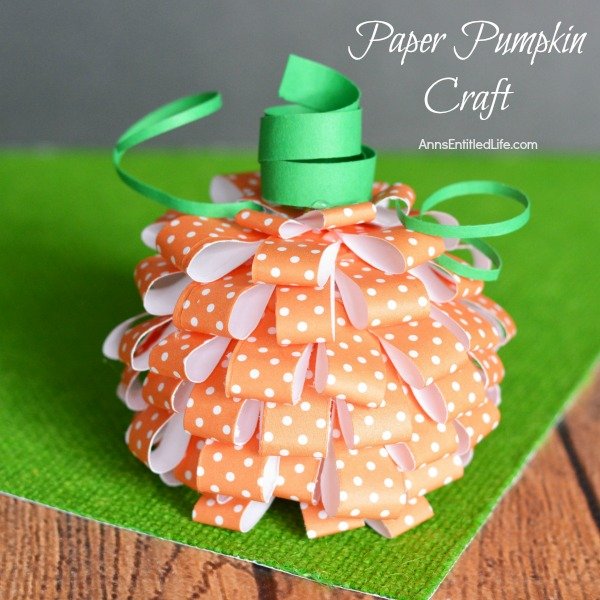 Pumpkin Paper Decorations