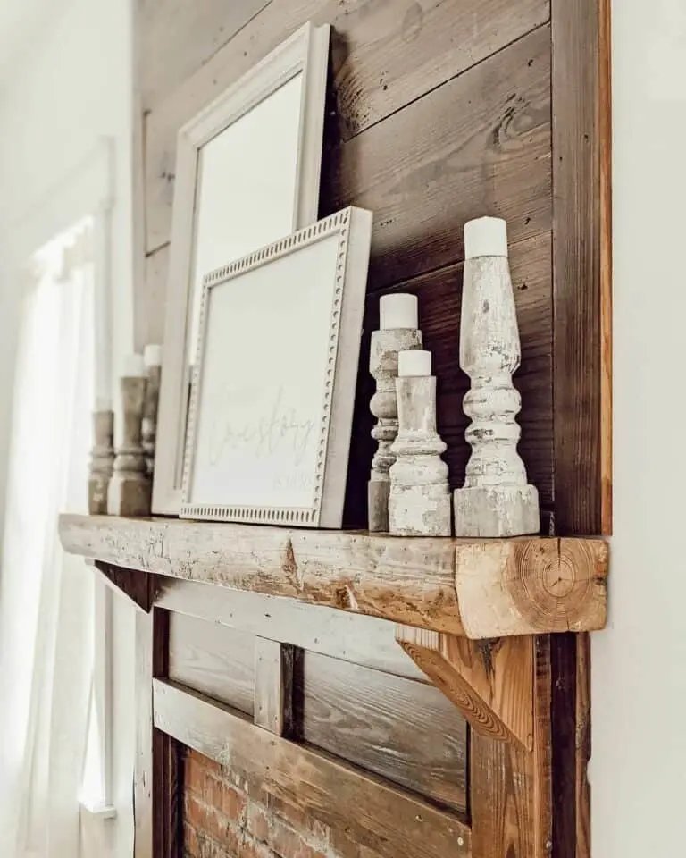Reclaimed Wood Mantel Design