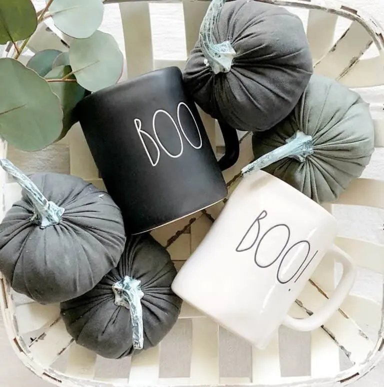 Rustic Fabric Pumpkin Basket