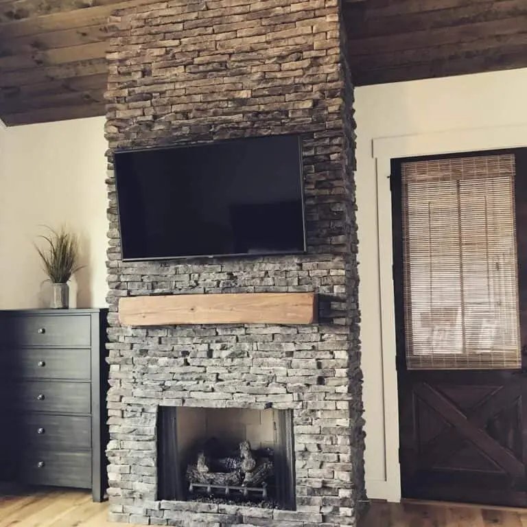 Rustic Living Room with Fireplace