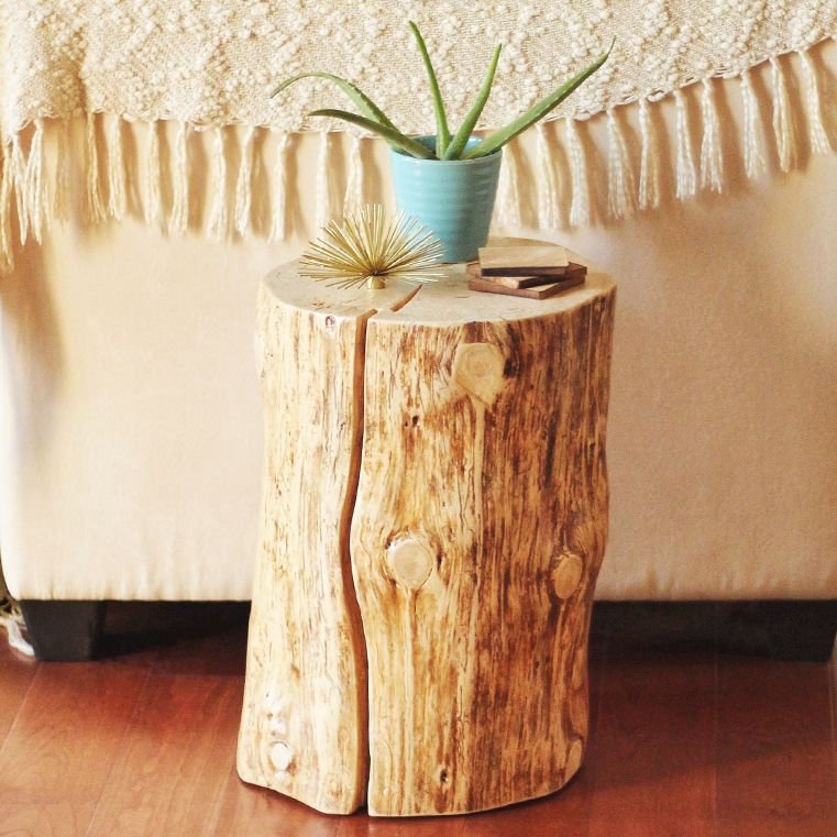 Rustic Tree Stump Tables