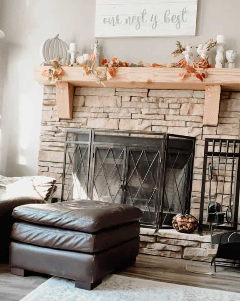 Rustic White Candlesticks
