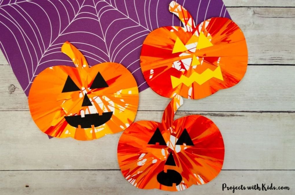 Salad Spinner Pumpkin Art