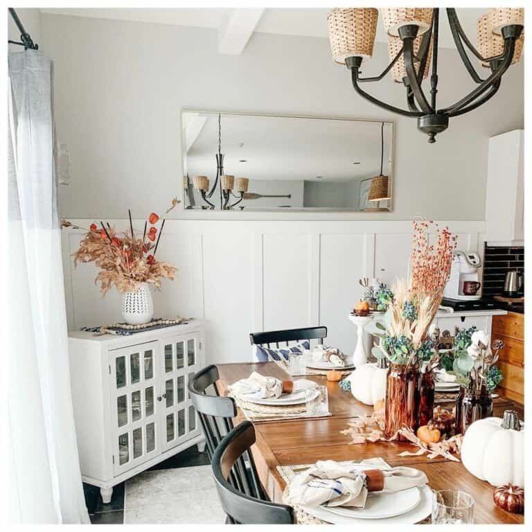 Seasonal Dining Room Accents