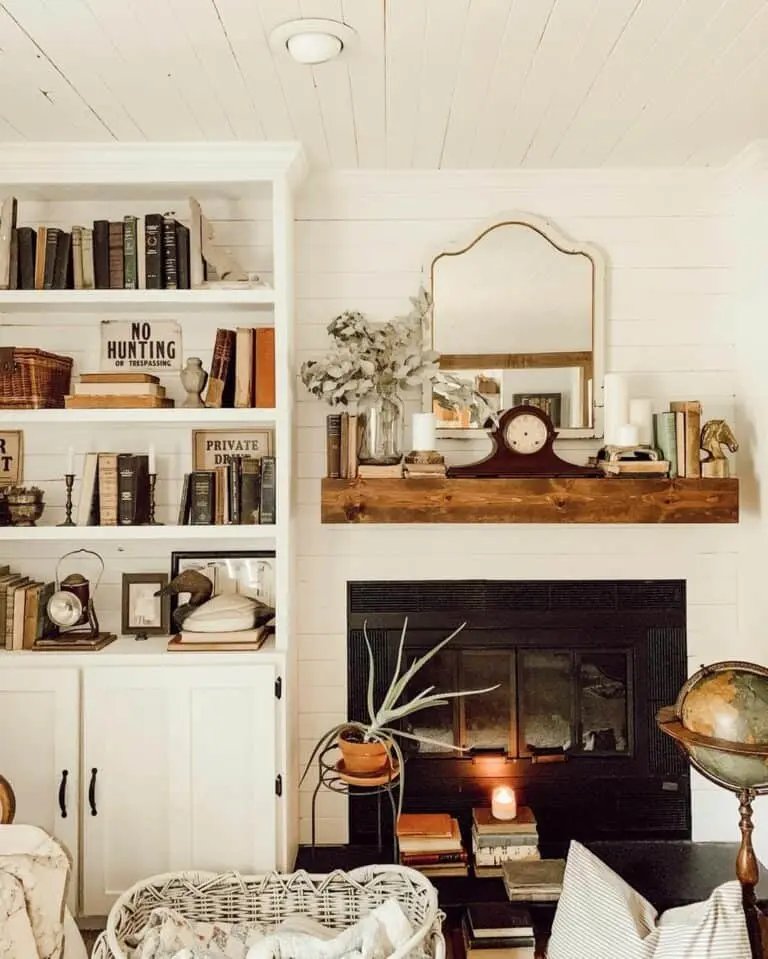 Single Candle and Books