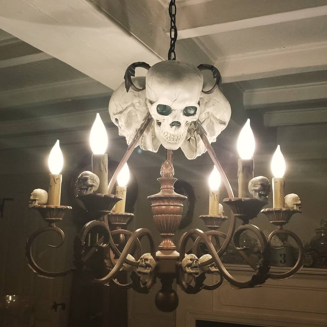 Skull Decor for Chandeliers