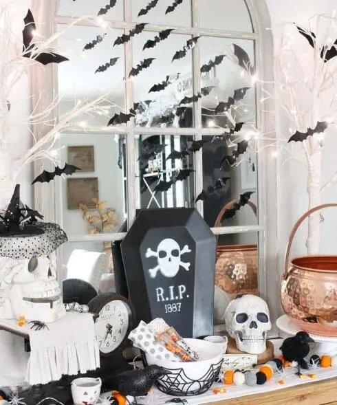 Skulls with Creepy Decor