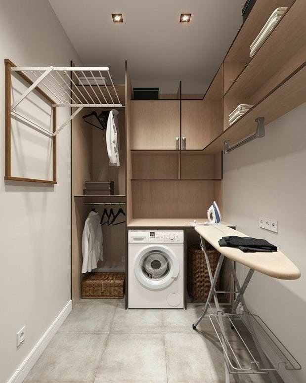 Sleek Minimalist Laundry Design
