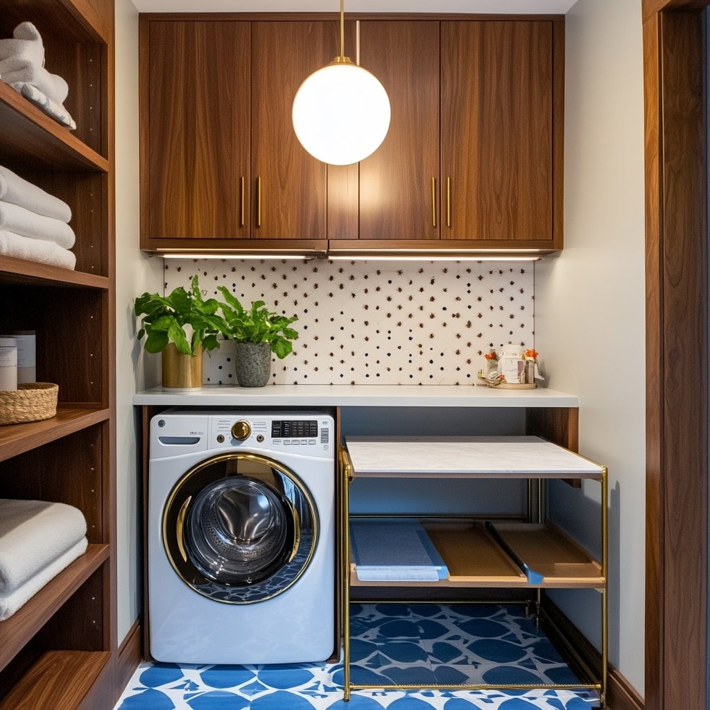 Sophisticated Walnut Storage Solution