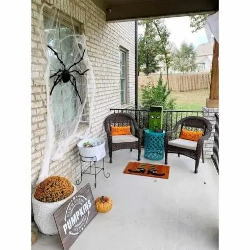 Spider Web Window Decoration