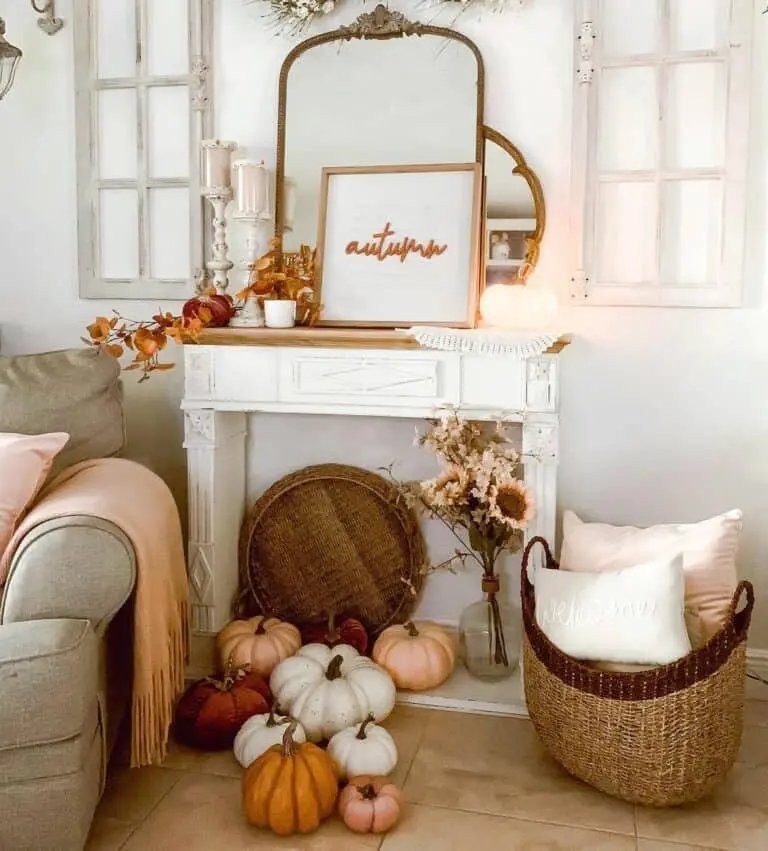 Stacked Antique Mirrors Decor