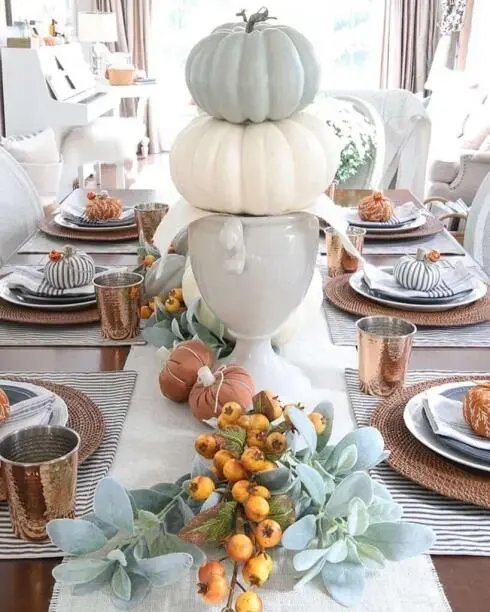 Stacked Pumpkin Arrangement