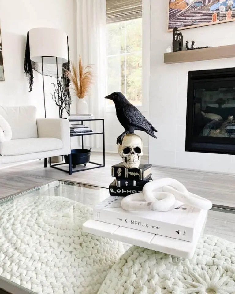 Subtle Spooky Living Room Decor