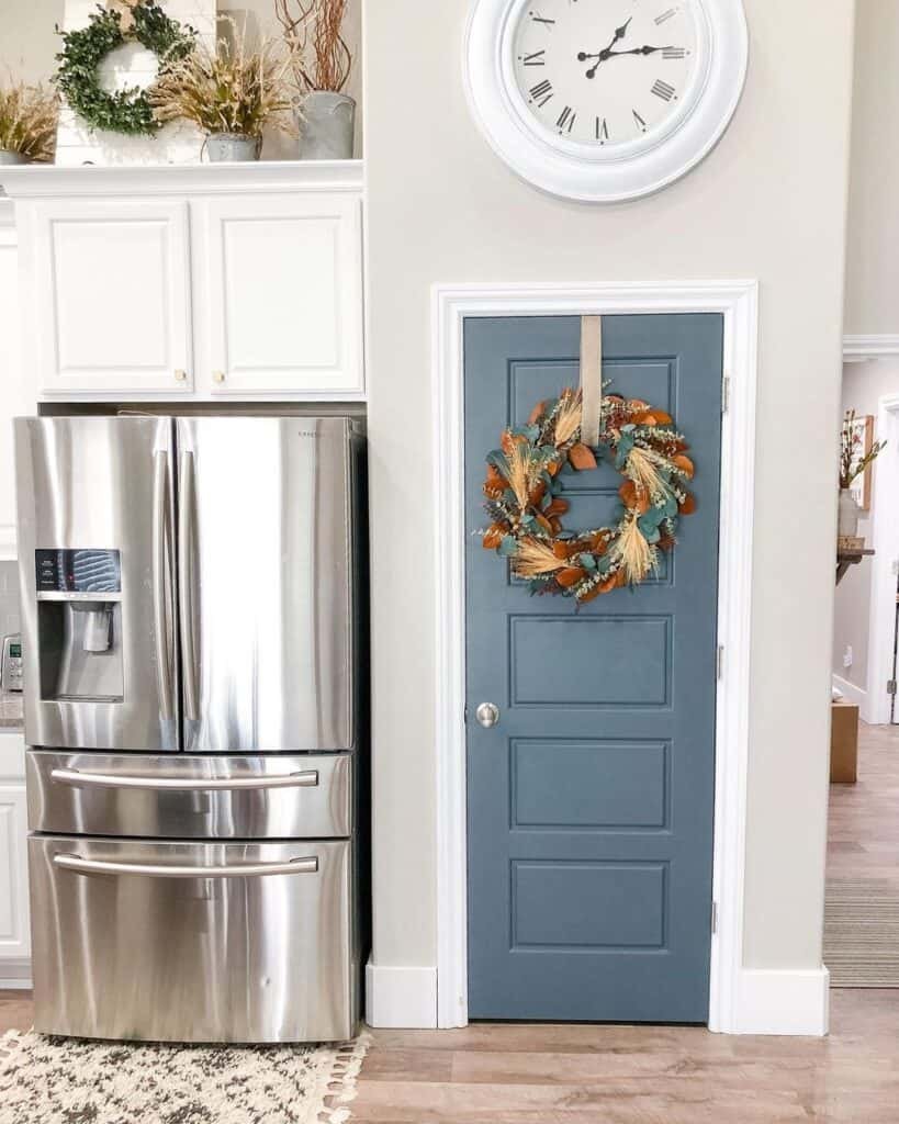 Teal and Rust Wreath